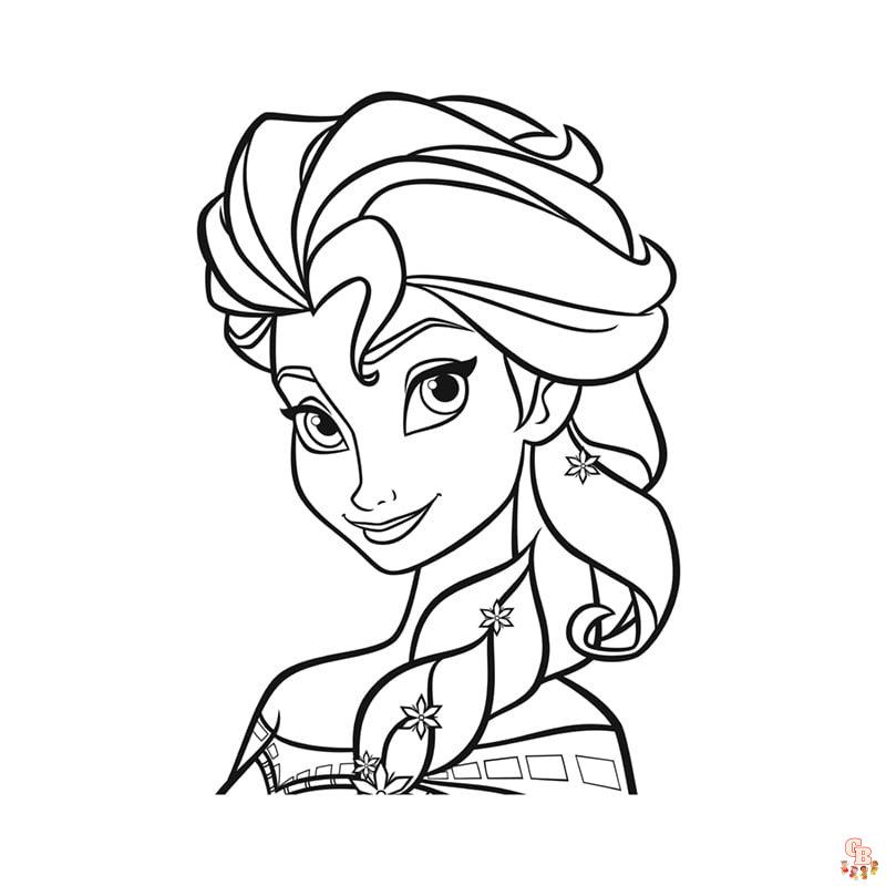 Coloriage Reine des Neiges - Coloriages Disney La Reine des Neiges 2