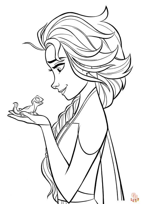 Coloriage Reine des Neiges - Coloriages Disney La Reine des Neiges 2