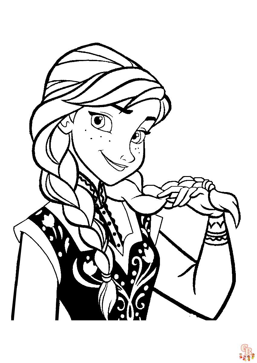 Coloriage Reine des Neiges - Coloriages Disney La Reine des Neiges 2