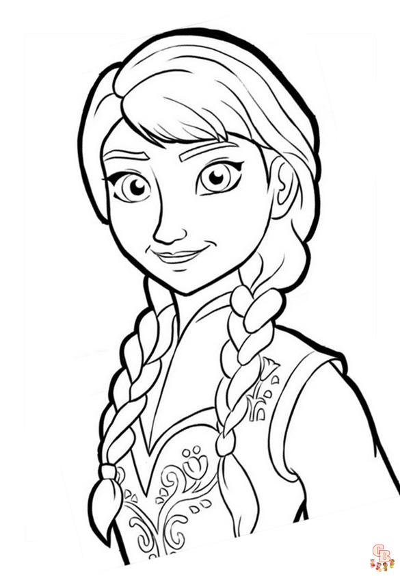 Coloriage Reine des Neiges - Coloriages Disney La Reine des Neiges 2