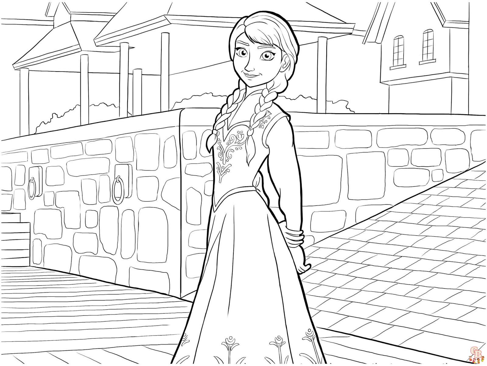 Coloriage Reine des Neiges - Coloriages Disney La Reine des Neiges 2