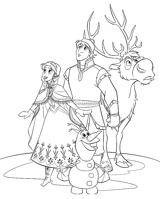 Coloriage Reine des Neiges - Coloriages Disney La Reine des Neiges 2