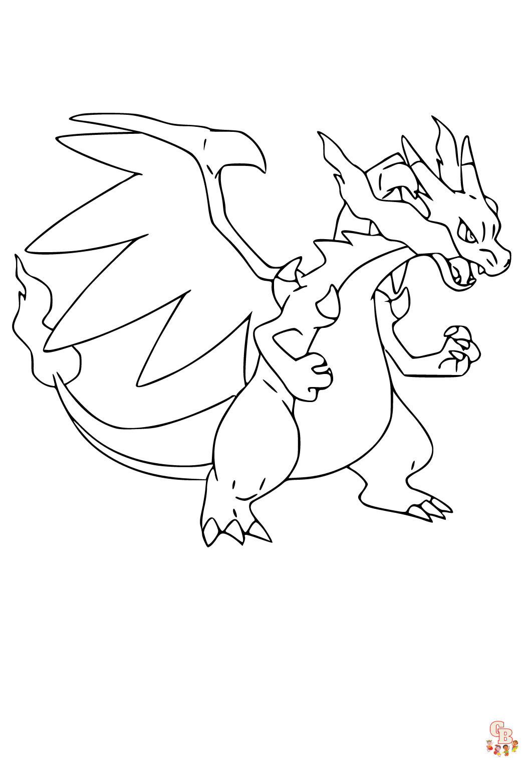 Coloriage Dracaufeu - Pages à colorier gratuites de Dracaufeu et autres personnages Pokemon