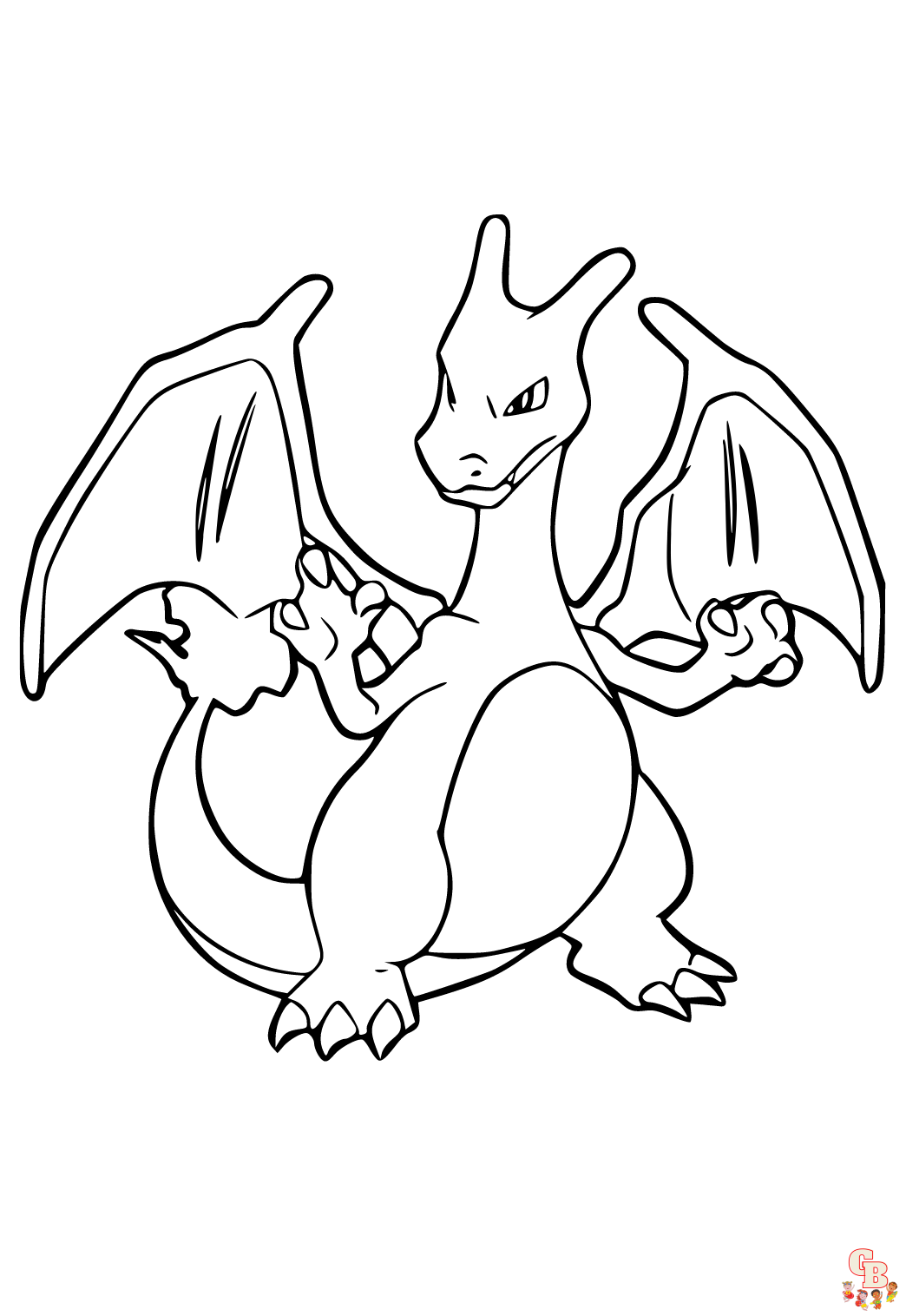 Coloriage Dracaufeu - Pages à colorier gratuites de Dracaufeu et autres personnages Pokemon