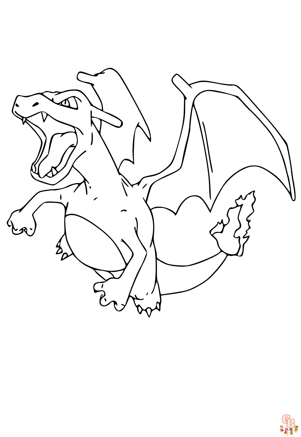 Coloriage Dracaufeu - Pages à colorier gratuites de Dracaufeu et autres personnages Pokemon