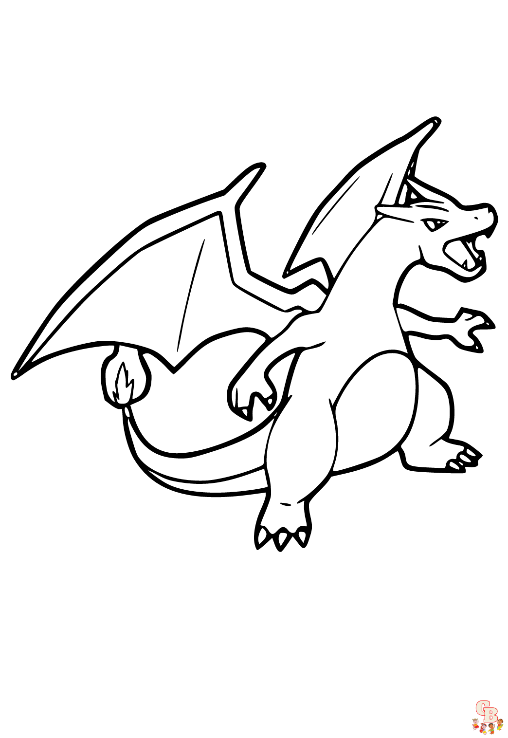 Coloriage Dracaufeu - Pages à colorier gratuites de Dracaufeu et autres personnages Pokemon