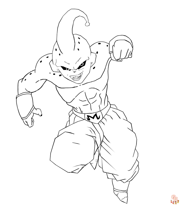 Coloriage Dragon Ball Z Personnages à imprimer gratuitement