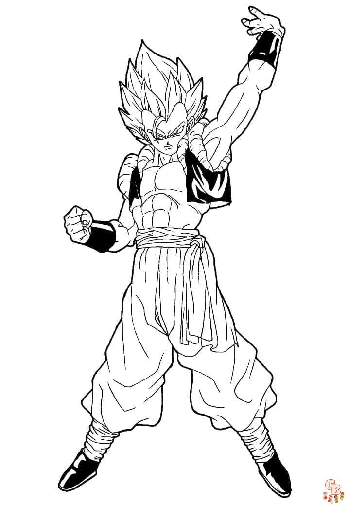 Coloriage Dragon Ball Z Personnages à imprimer gratuitement