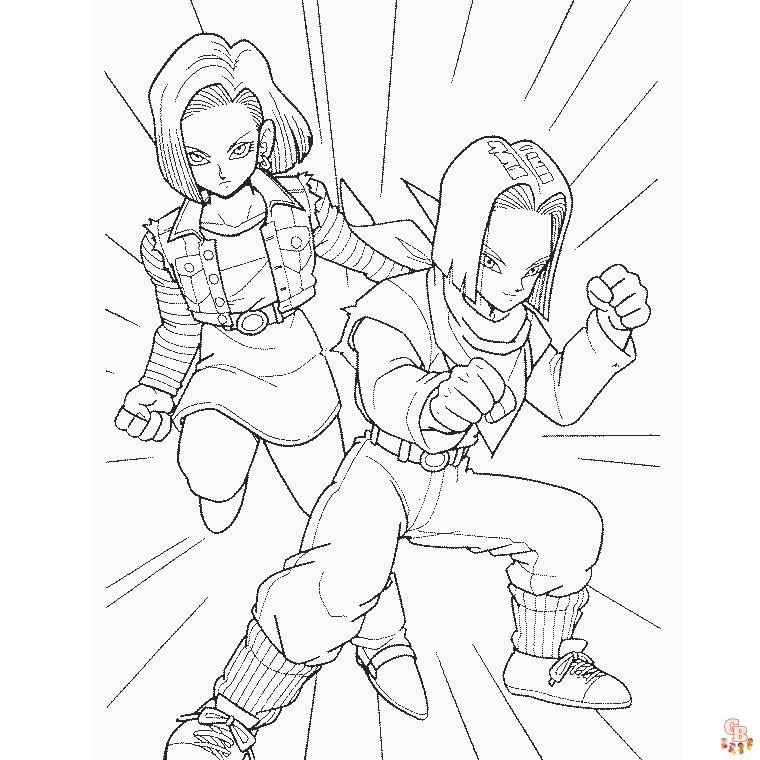 Coloriage Dragon Ball Z Personnages à imprimer gratuitement