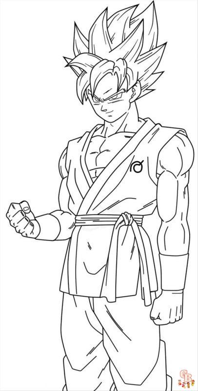 Coloriage Dragon Ball Z Personnages à imprimer gratuitement