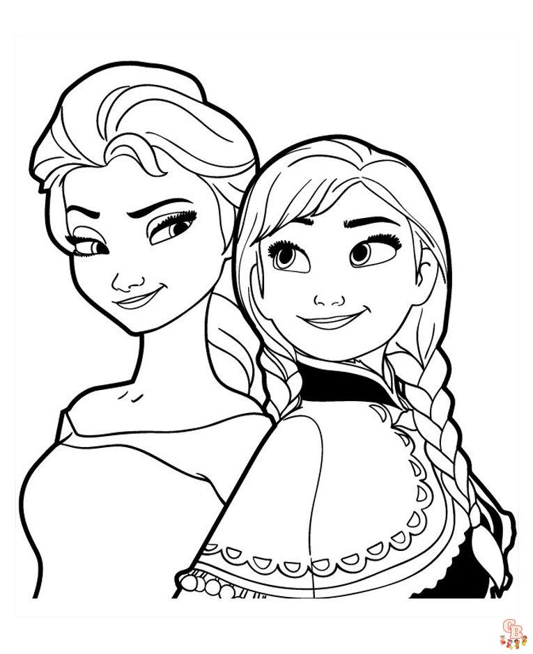 Coloriage Elsa les plus beaux dessins de la Reine des neiges