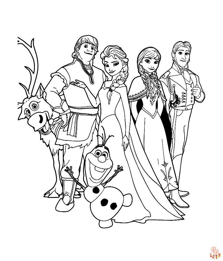 Coloriage Elsa les plus beaux dessins de la Reine des neiges