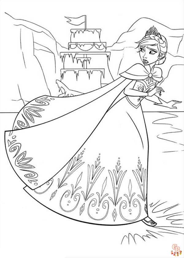 Coloriage Elsa les plus beaux dessins de la Reine des neiges