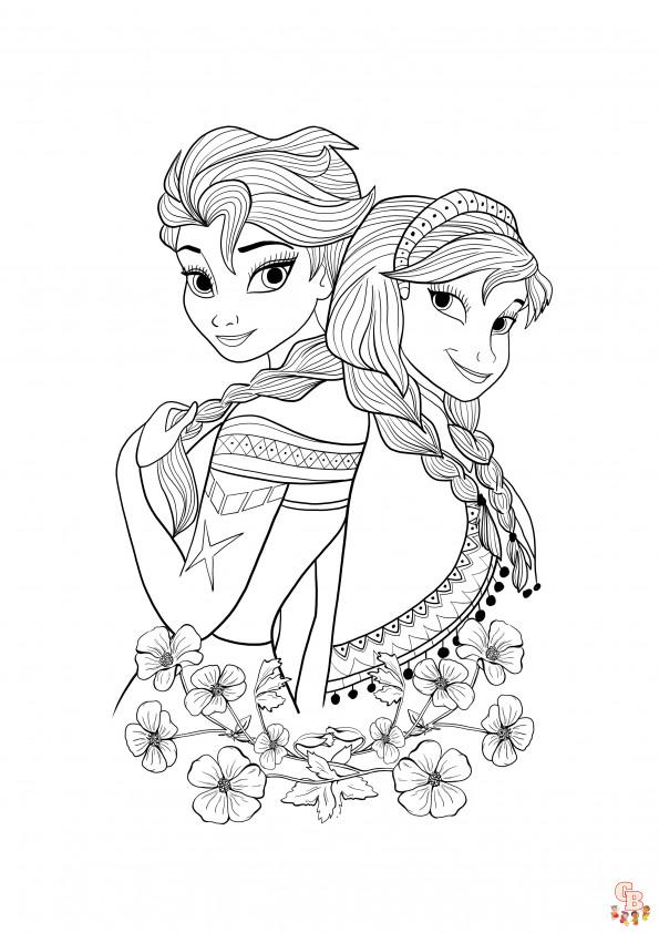 Coloriage Elsa les plus beaux dessins de la Reine des neiges