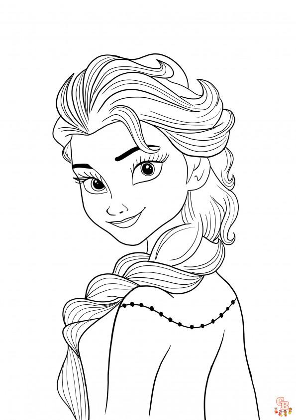 Coloriage Elsa les plus beaux dessins de la Reine des neiges