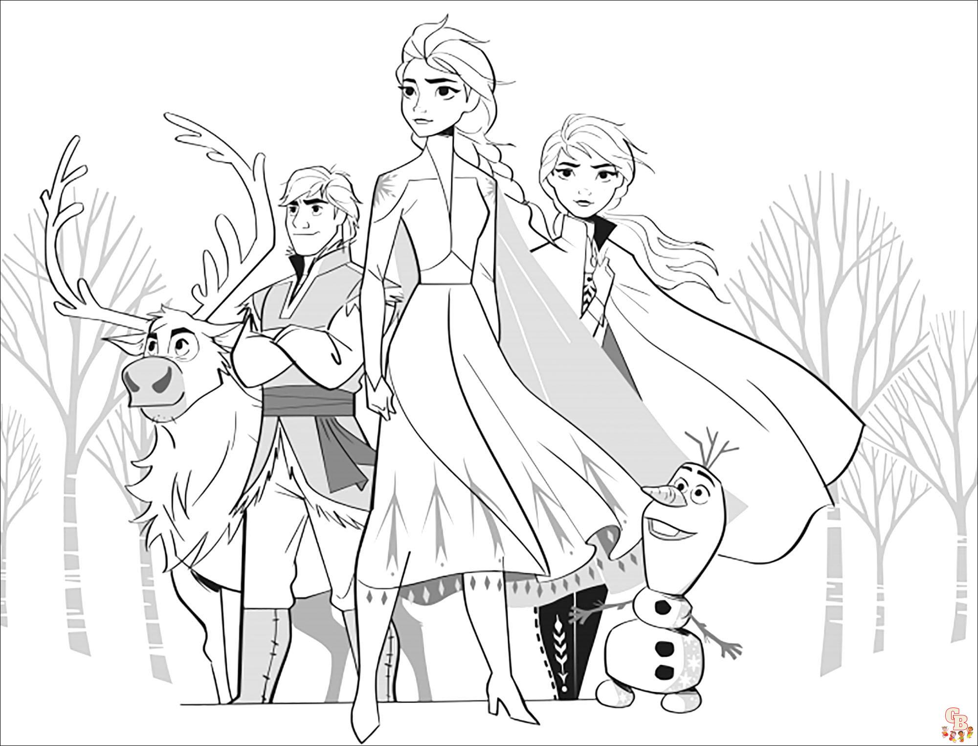 Coloriage Elsa les plus beaux dessins de la Reine des neiges