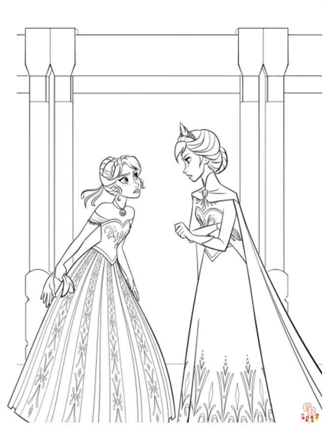 Coloriage Elsa les plus beaux dessins de la Reine des neiges