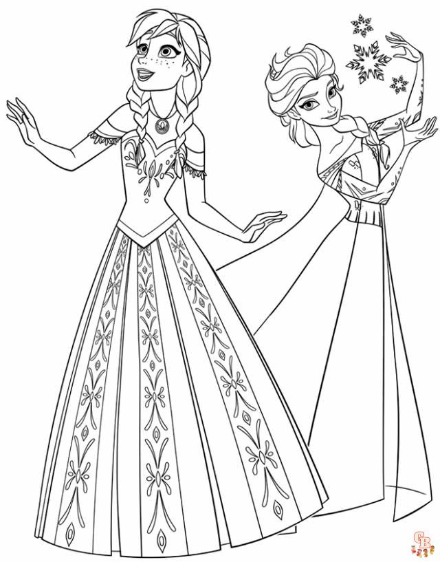 Coloriage Elsa les plus beaux dessins de la Reine des neiges