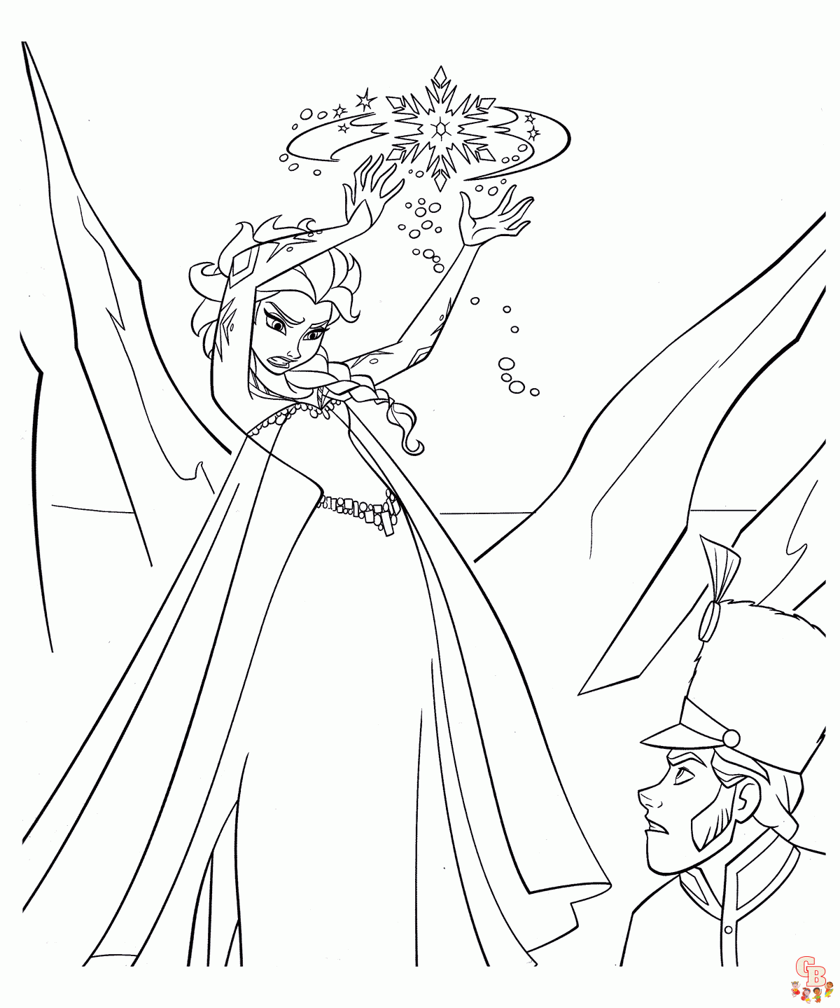 Coloriage Elsa les plus beaux dessins de la Reine des neiges