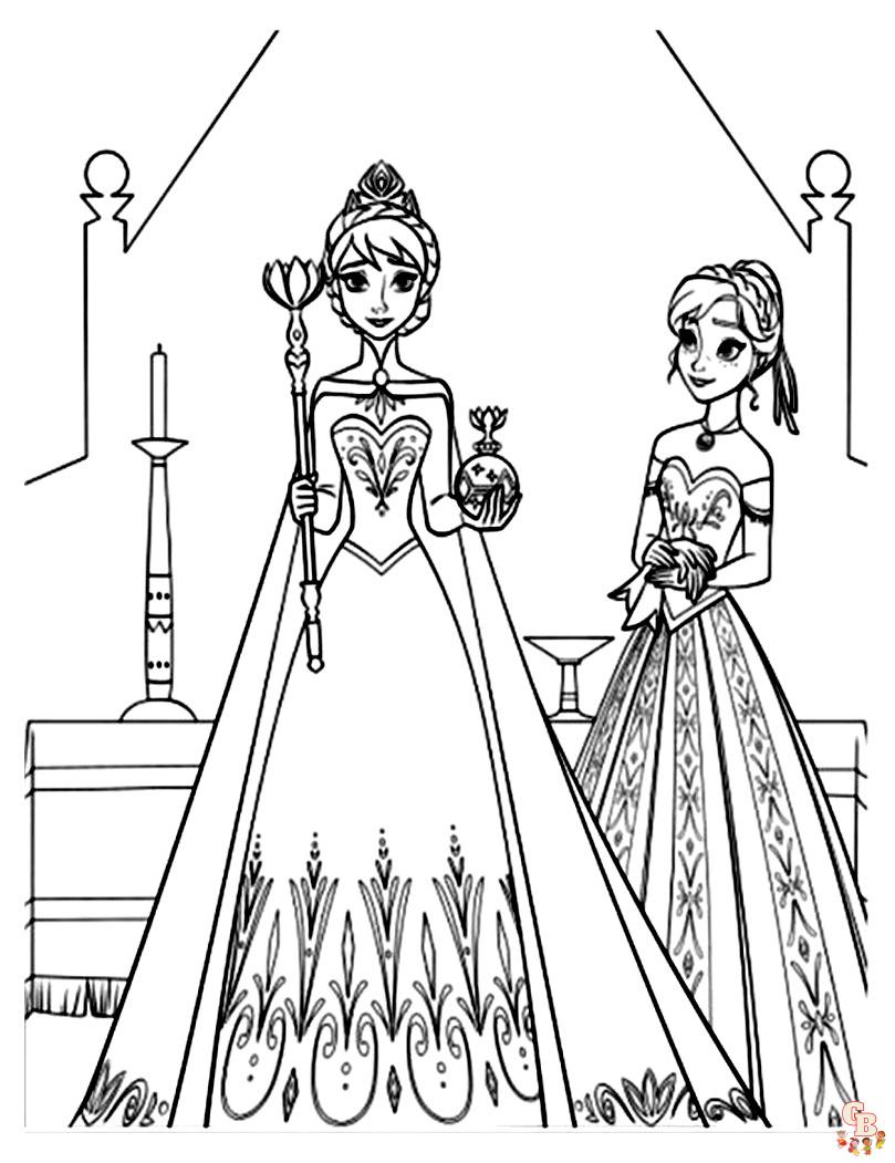 Coloriage Elsa les plus beaux dessins de la Reine des neiges