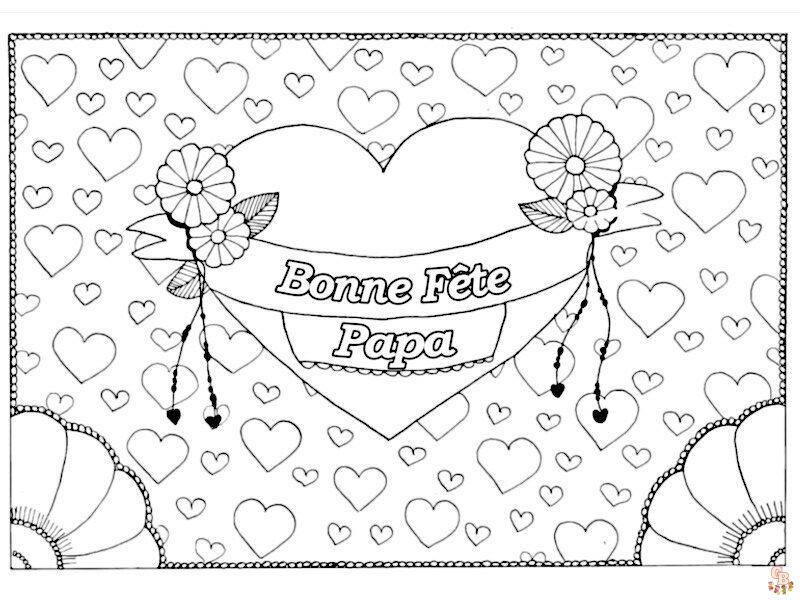 Idées de coloriage pour la fête des pères en français Coloriages gratuits, cartes, poèmes, cadeaux et DIY