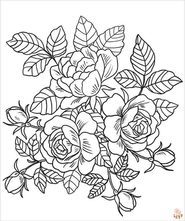 Coloriage Fleur Pages gratuites pour enfants et adultes