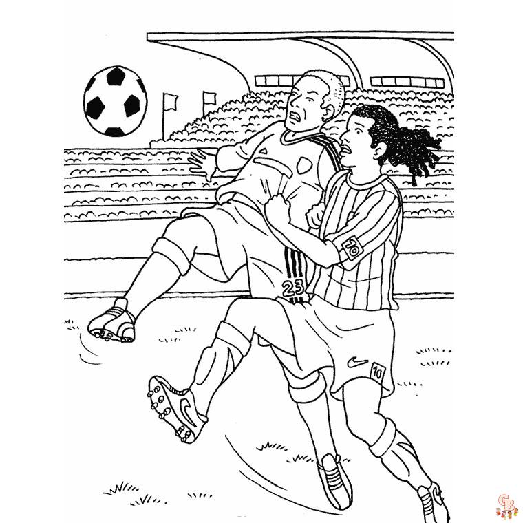 Les meilleurs coloriages de foot pour enfants et fans de football Coloriage joueurs célèbres, équipes nationales et équipement sportif