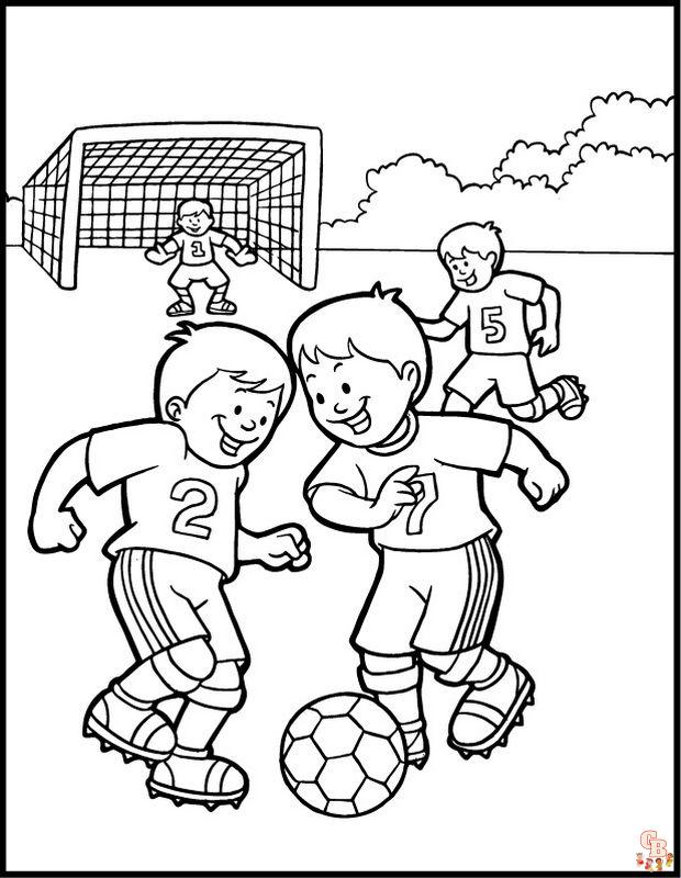 Les meilleurs coloriages de foot pour enfants et fans de football Coloriage joueurs célèbres, équipes nationales et équipement sportif