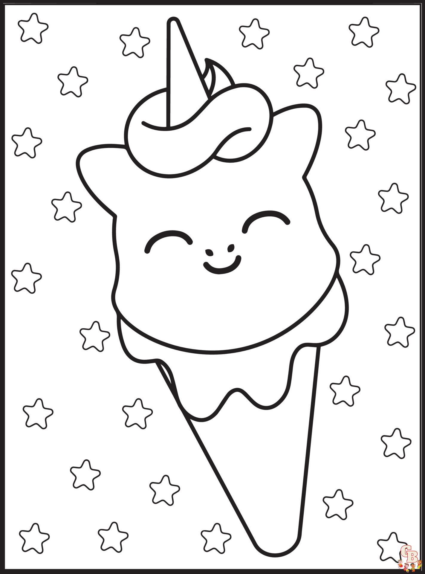 Coloriage Glace Pages de coloriage gratuites pour les amateurs de glaces