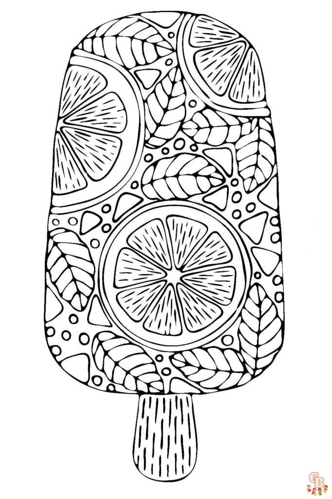 Coloriage Glace Pages de coloriage gratuites pour les amateurs de glaces