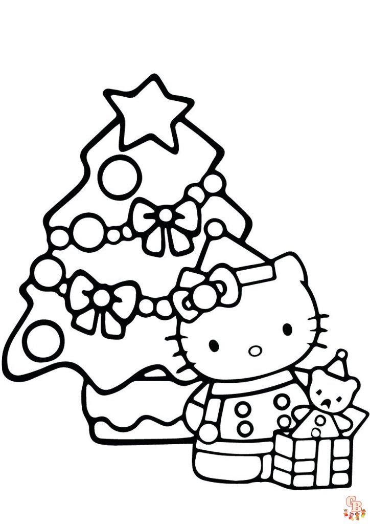 Coloriage Hello Kitty Gratuit en Ligne pour les Enfants Pages à Colorier