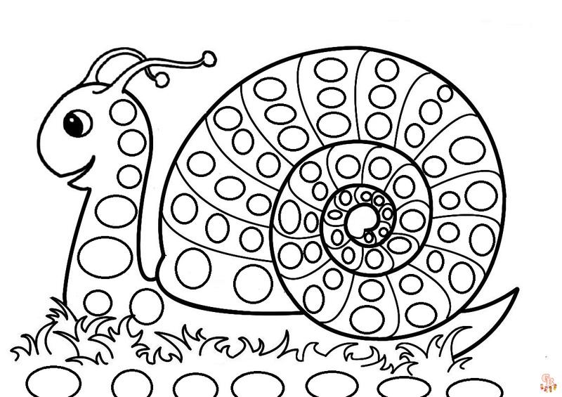 Coloriage Hugo l'Escargot Dessins gratuits à imprimer