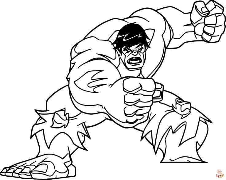 Coloriage Hulk Les avantages pour les enfants et les meilleurs dessins à colorier