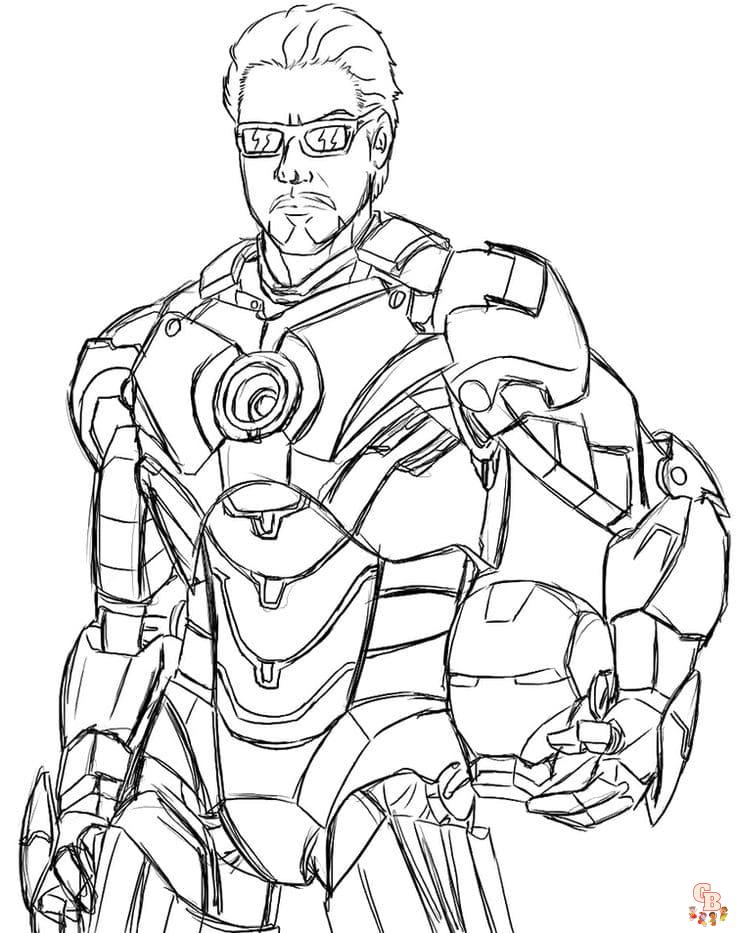 Coloriage Iron Man Les dessins à colorier les plus populaires en ligne