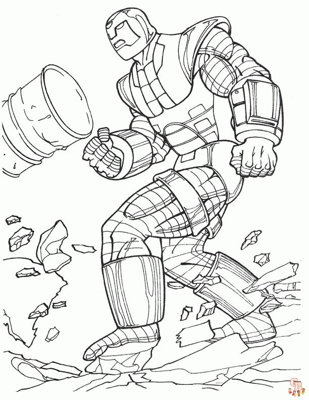 Coloriage Iron Man Les dessins à colorier les plus populaires en ligne