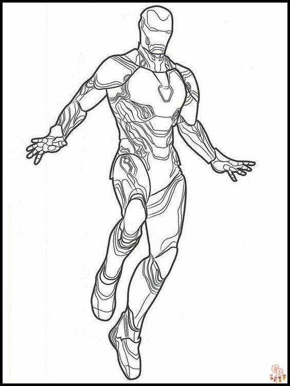 Coloriage Iron Man Les dessins à colorier les plus populaires en ligne