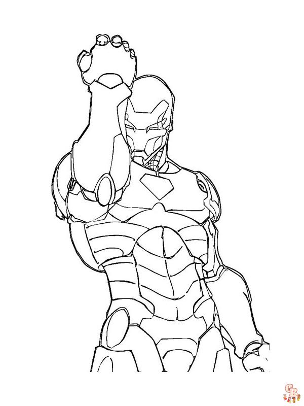 Coloriage Iron Man Les dessins à colorier les plus populaires en ligne