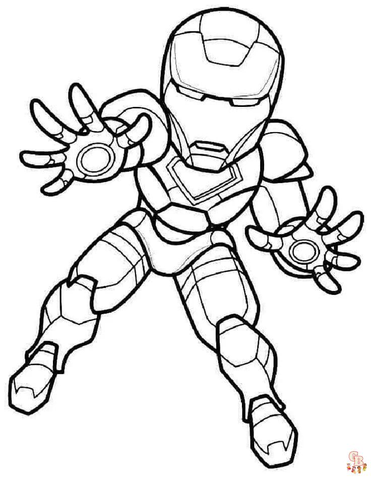 Coloriage Iron Man Les dessins à colorier les plus populaires en ligne