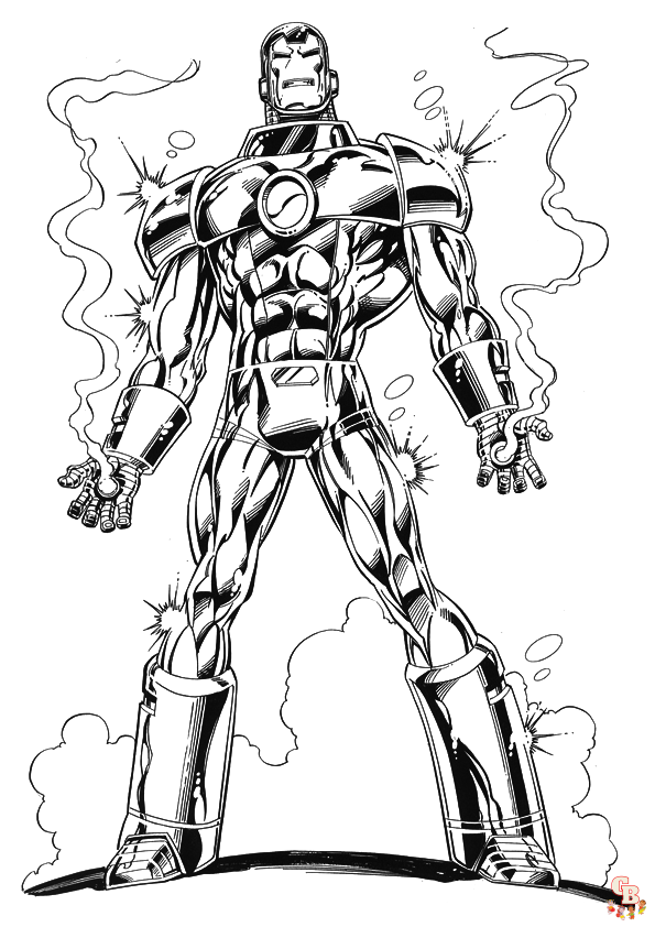 Coloriage Iron Man Les dessins à colorier les plus populaires en ligne