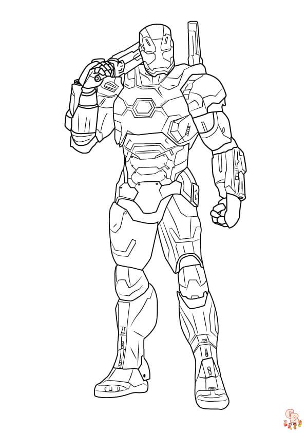 Coloriage Iron Man Les dessins à colorier les plus populaires en ligne