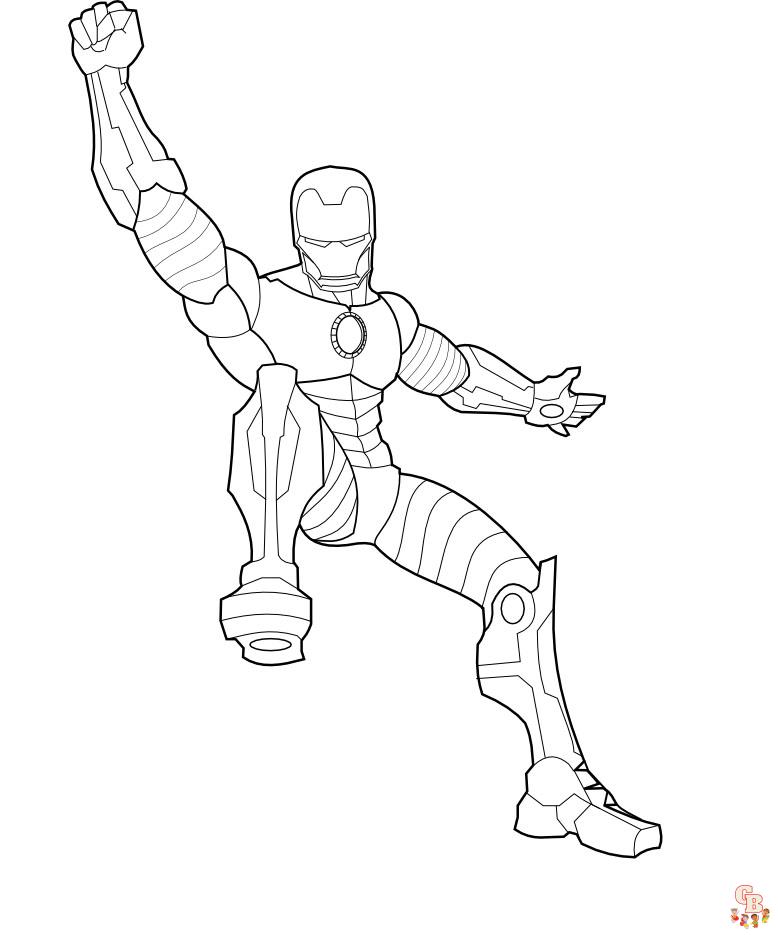 Coloriage Iron Man Les dessins à colorier les plus populaires en ligne