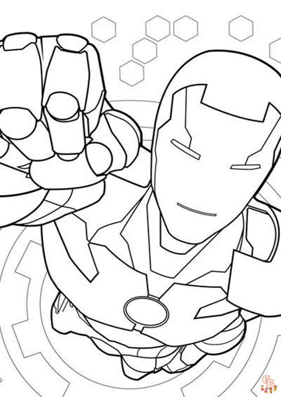 Coloriage Iron Man Les dessins à colorier les plus populaires en ligne