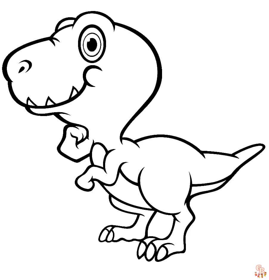 Coloriage Jurassic World T-Rex, Raptors, Mosasaure et plus