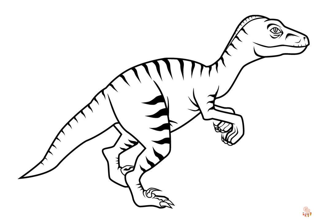 Coloriage Jurassic World T-Rex, Raptors, Mosasaure et plus