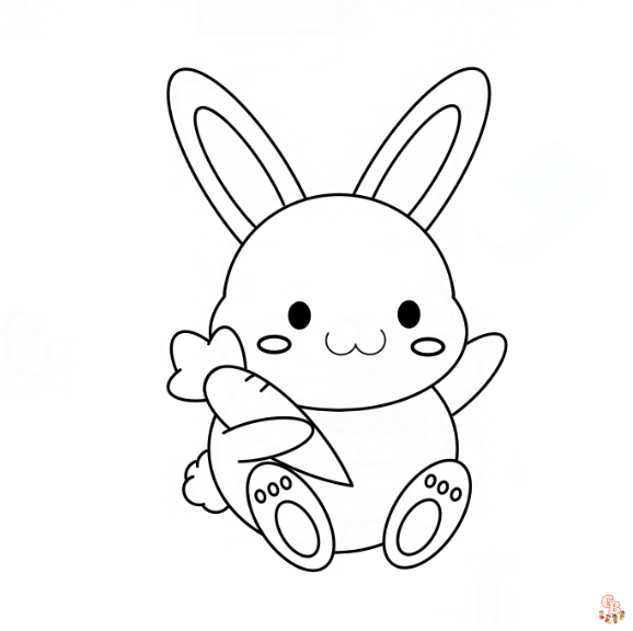 Coloriage Kawaii Animaux Chat, Lapin, Chien, Panda, Ours, Renard Hamster