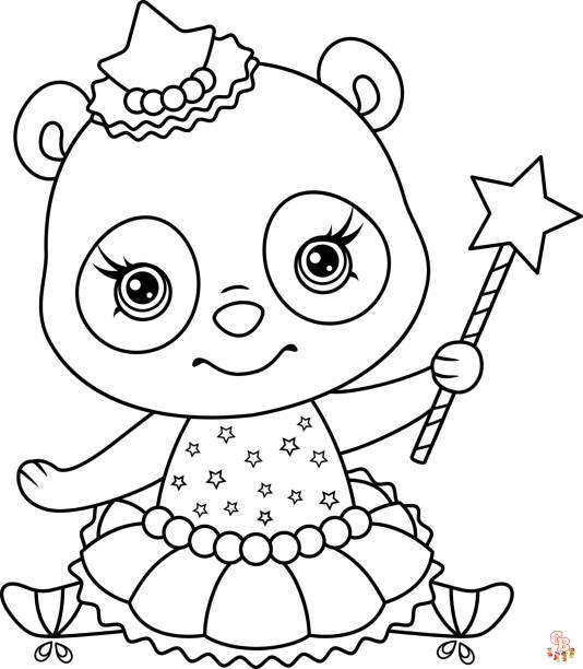 Coloriage Kawaii Animaux Chat, Lapin, Chien, Panda, Ours, Renard Hamster