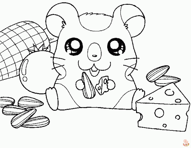 Coloriage Kawaii Animaux Chat, Lapin, Chien, Panda, Ours, Renard Hamster