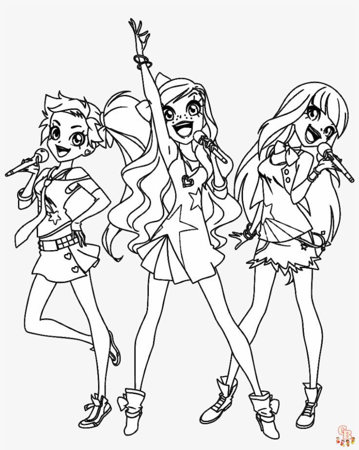 Coloriage Lolirock Comment colorier les personnages de Lolirock ?