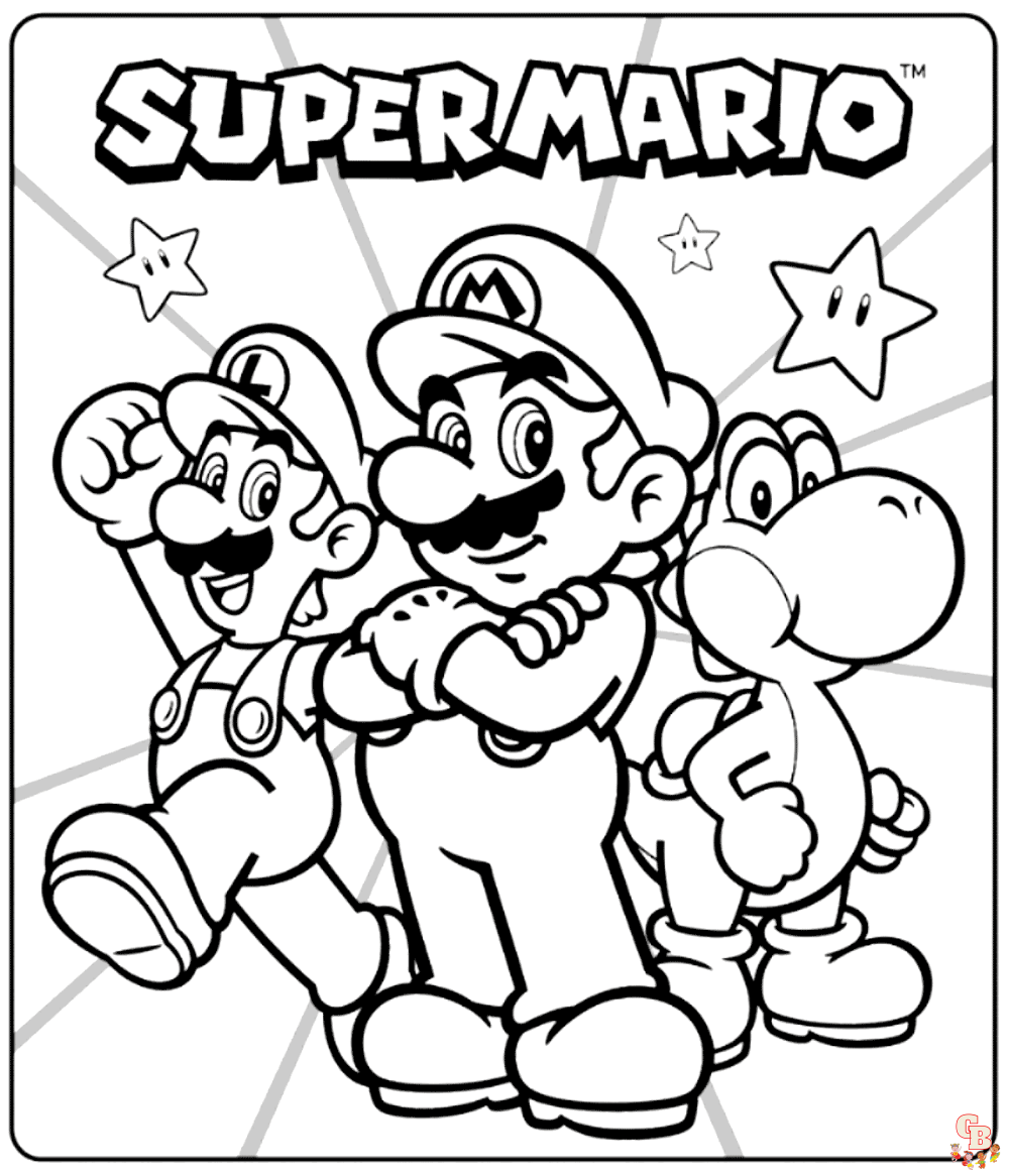 Coloriage Mario Les meilleurs dessins à imprimer