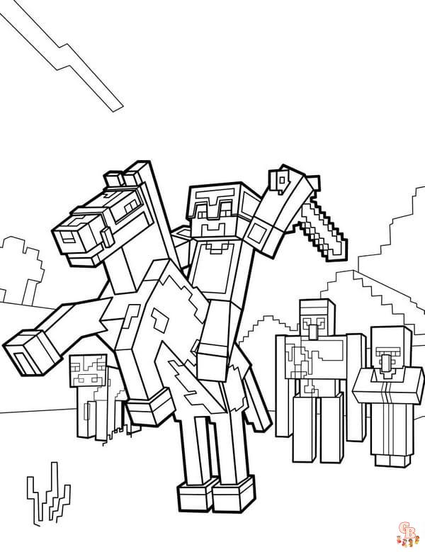 Coloriage Minecraft gratuits Idées de coloriage pour les fans